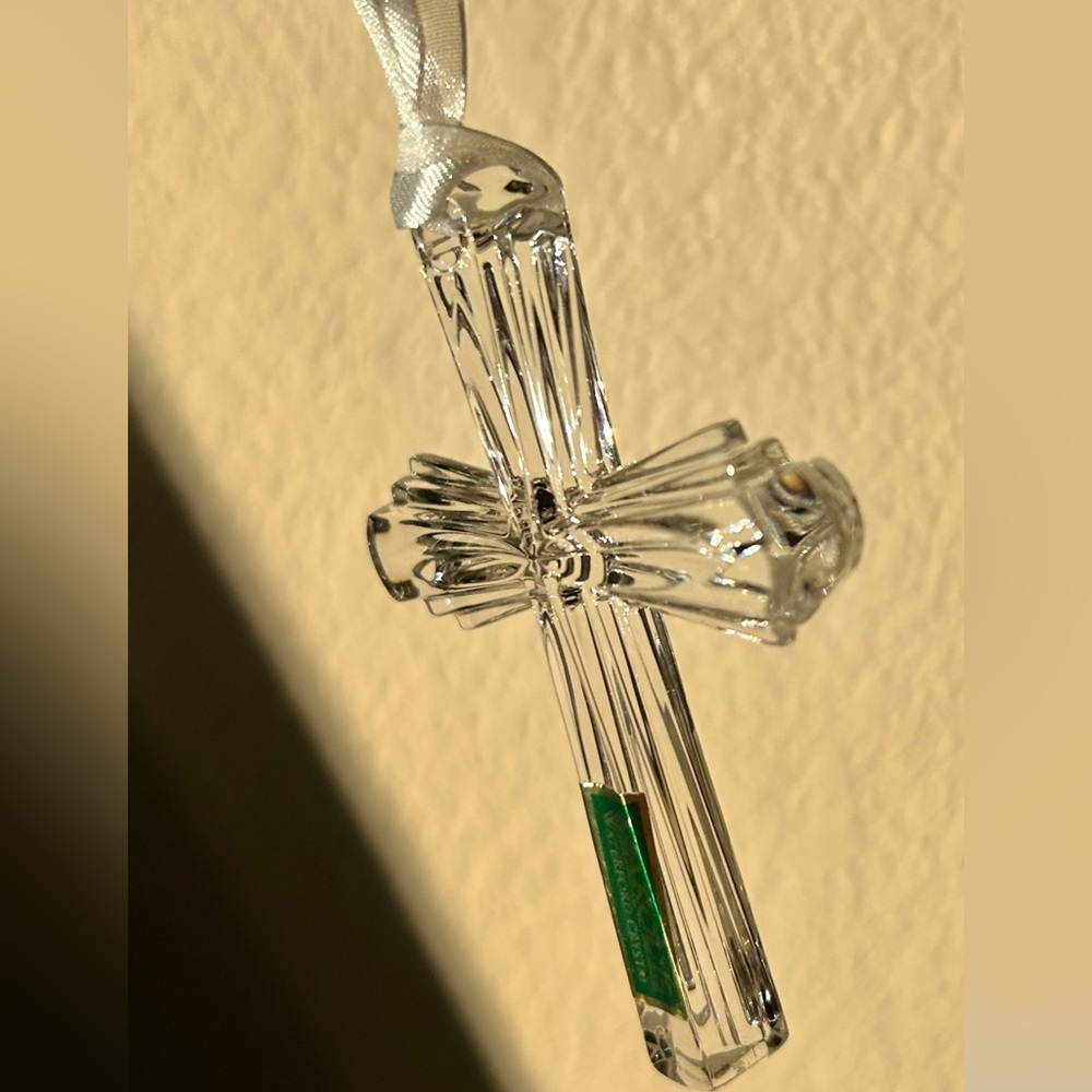 Waterford Ornament, Marquis Crystal Cross, Made in Germany - Picture 4 of 6